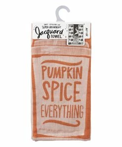 Primitives by Kathy | Orange & Cream 'Pumpkin Spice Everything' Dish Towel